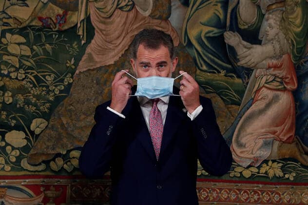 Entertainment Bilder des Tages 06-07-2020 King Felipe during an event to mark 40th anniversary of the Spanish Constitutional Court in Madrid, Spain.  Copyright: xxPPE Thorton poolx