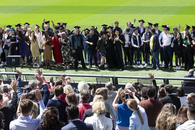 ROTTERDAM Pupils receive their diploma in De Kuip Due to the measures surrounding the coronavirus, the graduation ceremony of Het Lyceum Rotterdam will take place in an adapted manner ANP PIETER STAM DE JONGE.  Copyright: xHollandsexHoogtex xxANPx x416831305x