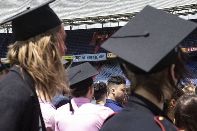 ROTTERDAM Pupils receive their diploma in De Kuip Due to the measures surrounding the coronavirus, the graduation ceremony of Het Lyceum Rotterdam will take place in an adapted manner ANP PIETER STAM DE JONGE.  Copyright: xHollandsexHoogtex xxANPx x416831406x