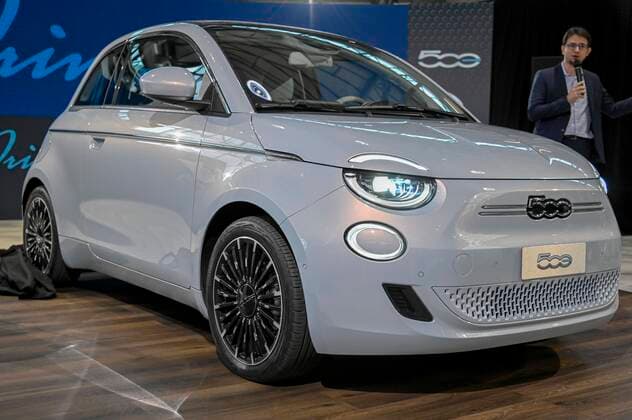Turin. Absolute preview of the FIAT 500e electric car In the picture:  Copyright: xRiccardoxGiordanox xIPAx xFotosickix
