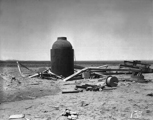 ...... Today (16 July) marks the chilling anniversary of the detonation of the first ever nuclear bomb. Now, I am become Death, the destroyer of worlds. J. Robert Oppenheimer, speaking at the detonation of his invention, the first atomic bomb. On 16 July 1945, the ?Trinity? nuclear test plunged humanity into the so-called Atomic Age. The first-ever nuclear bomb was detonated in New Mexico, at the Alamogordo Test Range. Nicknamed the gadget, the plutonium-based implosion-type device yielded 19 kilotons, creating a crater over 300 metres wide. Three weeks after the test, on 6 and 9 August 1945, nuclear bombs one of them based on the Trinity design - were dropped on the Japane Copyright: xx 40719188 EDITORIAL USE ONLY. NOT FOR USE BY NEWSPAPERS BASED IN THE UK.
