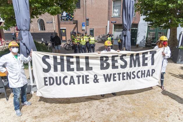 LEIDEN, 16-07-2020, Demonstration Rijksmuseum Boerhaave Demonstration Rijksmuseum Boerhaave  x8692666x Copyright: