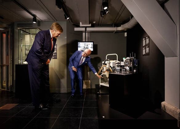 16-07-2020 Leiden King Willem-Alexander during the opening of the exhibition Infected! ( ‘Besmet!’) at the Rijksmuseum Boerhaave in Leiden. The exhibition is about the outbreaks of infectious diseases such as plague and smallpox and how they can disrupt life and the recent outbreak of the coronavirus COVID-19.  Copyright: xxPPE pool Nieboer Lonkhuijsenx