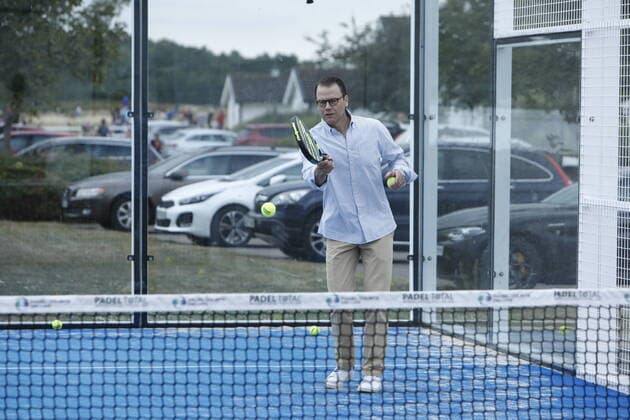 Prince Daniel of Sweden tries out different sports at Move for fun at Ekerum Resort, Oland, Sweden 12 July 2019 (c) Patrik Österberg TT kod 2857 Borgholm Sweden x2857x  Copyright: xPatrikxÖsterberg TTx Prins Daniel Move for fun