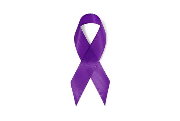 Symbolbild Awareness Ribbon Lila, Schleife, Zeichen der Solidarität, Alzheimer, Morbus Crohn, Epilepsie, Bauchspeicheldrüsenkrebs *** Symbol image Awareness Ribbon Purple, ribbon, sign of solidarity, Alzheimers disease, Crohns disease, epilepsy, pancreatic cancer Copyright: imageBROKER Anne-SophiexWittwer ibxasw05803976.jpg