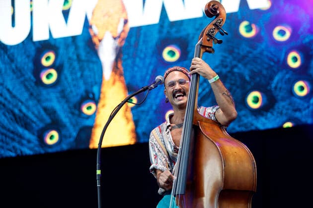 Ahmed Eid from the band Bukahara live at the Kulturgarten in the Rheinaue in Bonn The Bonn Live Kulturgarten Open Air Festival 2020 is Europes first open air music festival under Corona conditions due to the Covid 19 pandemic Bonn, 21 07 2020 Foto:xC.xHardtx xFuturexImage