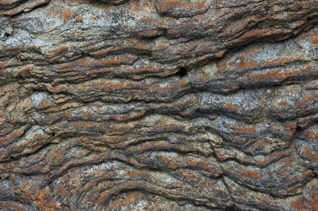 IMAGO Nature: Unsere Erde, Ressourcen, Erze Mineral seams in slate stone Lugo Spain Copyright: xMarcosxVeigax MVB191211-02