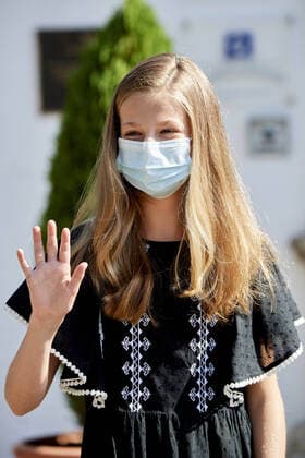 23-07-2020 Merida King Felipe and Queen Letizia and Crown Princess Leonor and Princess Sofia leaving the National Inn in Merida, Spain. No Spain  Copyright: xPPEx