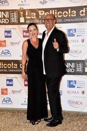 Photo IPP Gioia Botteghi Roma 28 07 2020 Tenth year of the award La film D oro, in the photo Stefano Masciarelli with his wife Italy Photo Press World Copyright  0