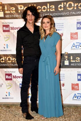 Photo IPP Gioia Botteghi Roma 28 07 2020 Tenth year of the award La film D oro, in the photo Carolina Crescentini with her husband Francesco Motta Italy Photo Press World Copyright  0
