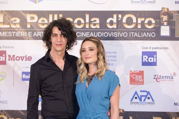 Italy: Photocall of La Pellicola d Oro 2020 Carolina Crescentini eith Motta during the Photocall of the award ceremony of La Pellicola D Oro 2020 at the Casa del Cinema in Rome Roma RM Italy Copyright: MatteoxNardone