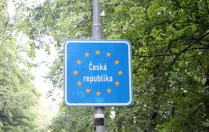 xhbx, travel, travel photos, sign, border, Czech Republic Ceska Republika sign Europe czech republic