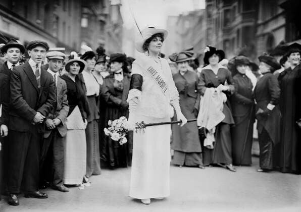 Portia Willis, serving as Grand Marshall of the New York Women s Peace Parade shortly after start of World War I, Fifth Avenue, New York City, New York, USA, Bain News Service, August 29, 1914  Copyright: xCircaxImagesx ghi-circa08519