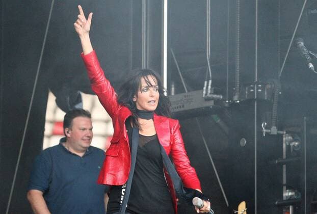 Nena Erfurt 04 08 2020 , Erfurt, Steigerwaldstadion, Arena Erfurt, summer open air in the stadium, the picnic blanket concert Nena bürg Gabriele Susanne Kerner live with band
