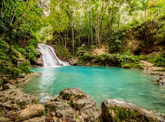 Blue Hole near Ocho Rios, Saint Ann Parish, Jamaica, West Indies, Caribbean, Central America Copyright: KarolxKozlowski 1245-2021