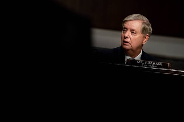 August 5, 2020, Washington, District of Columbia, USA: United States Senator Lindsey Graham (Republican of South Carolina), Chairman, US Senate Judiciary Committee speaks during a US Senate Judiciary Committee hearing on oversight of the crossfire hurricane investigation on Capitol Hill in Washington, DC on August 5, 2020 Washington USA - ZUMAs152 20200805_zaa_s152_018 Copyright: xErinxSchaffx