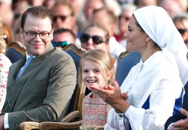 Prince Daniel, Princess Estelle, crown princess Victoria Crown Princess Victorias 41th birthday, Borgholm, Öland 2018-07-14 (c) Patrik Österberg IBL Kronprinsessan Victorias 41-arsdag, Victoriadagen, Borgholm, Öland 2018-07-14 Borgholm Sverige kungahus Sverige x2857x  Copyright: xPatrikxÖsterberg TTx Crown Princess Victorias 41th birthday, Borgholm, Öland 2018-07