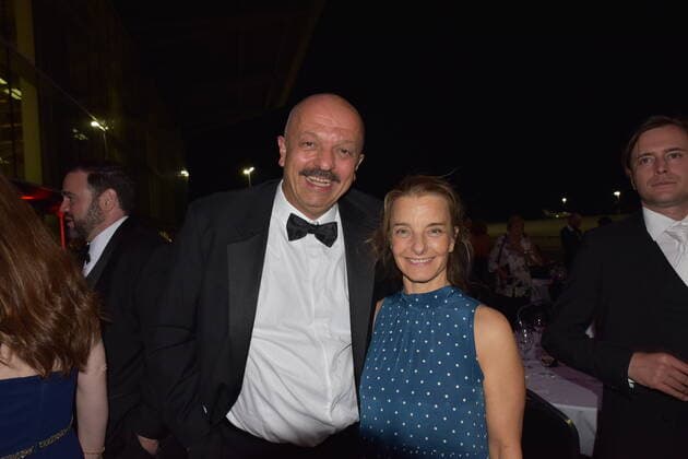 Isabel von Karajan, Klaus Ortner, Director, Best Premiere, Stillhang, Festspiele Erl, Austrian Music Theatre Award, Gala, Terminal 2, Salzburg 2020,