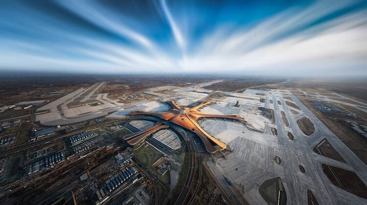 Architektur von Zaha Hadid Beijing Daxing International Airport Panorama of Beijing Daxing International Airport  574131505704730638