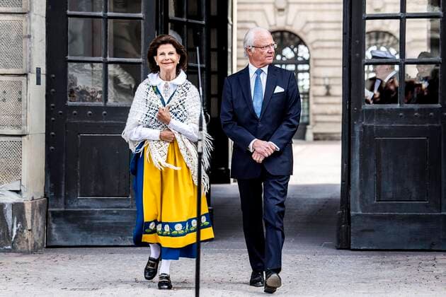 King Carl XVI Gustaf, queen Silvia National Day celebrations, Open Palace, Royal Palace of Stockholm, 2018-06-06 (c) Carolina Byrmo IBL Öppet slott - nationaldagsfirande pa Kungliga slottet, 2018-06-06 Stockholm Sverige x2499x  Copyright: xCarolinaxByrmo TTx National Day celebrations, Open Palace, Royal Palace of Stockhol