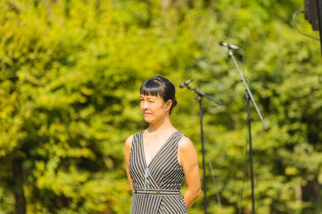 Proschwitz Proschwitz Music Picnic A concert as part of the Moritzburg Festival The violinist Mira Wang Director Moritzburg Festival Academy Proschwitz Saxony GERMANY