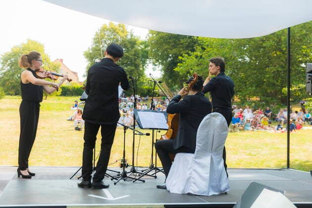 Proschwitz Proschwitz Music Picnic A concert as part of the Moritzburg Festival Proschwitz Saxony GERMANY