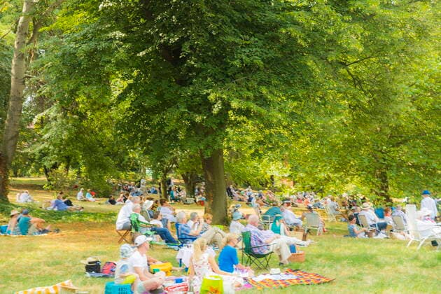 Proschwitz Proschwitz Music Picnic A concert as part of the Moritzburg Festival Proschwitz Saxony GERMANY