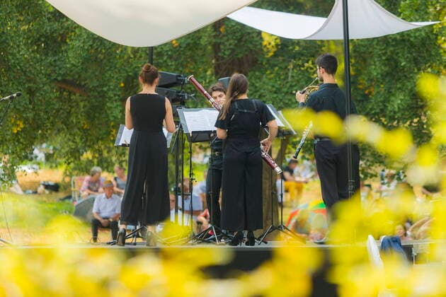 Proschwitz Proschwitz Music Picnic A concert as part of the Moritzburg Festival Proschwitz Saxony GERMANY