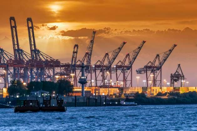 Container Terminal, Hafenkraene , Hamburger Hafen, Deutschland, Europa Container Terminal, Hafenkraene , Hamburger Hafen, Deutschland, Europa *** Container Terminal, Port Cranes, Port of Hamburg, Germany, Europe Container Terminal, Port Cranes, Port of Hamburg, Germany, Europe