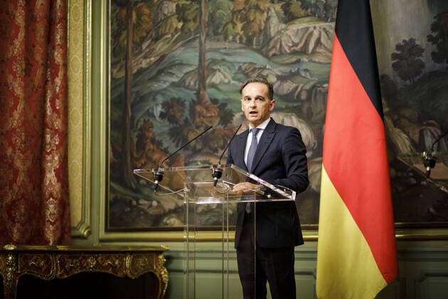 Bundesaussenminister Heiko Maas, SPD, aufgenommen waehrend einer Pressekonferenz nach dem Gespraech mit Sergej Wiktorowitsch Lawrow, Minister fuer Auswaertige Angelegenheiten der Russischen Foederation (hier nicht im Bild). Moskau, 11.08.2020. Moskau Russia *** Federal Foreign Minister Heiko Maas, SPD, taken during a press conference after the meeting with Sergei Viktorovich Lavrov, Minister for Foreign Affairs of the Russian Federation not shown in the picture Moscow, 11 08 2020 Moscow Russia Copyright: xJaninexSchmitz photothek.netx