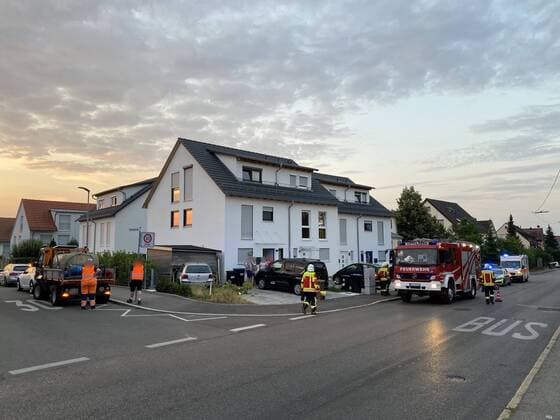Golf crashes into tool shed of a garden after collision with municipal irrigation vehicle Fire brigade rescue service on duty A collision between a Gol Copyright: 7aktuell.dex xAlexanderxHald
