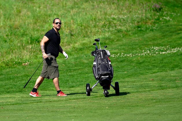 Singer Marc A Trauffer, at the Golf, Switzerland, 11 08 2020