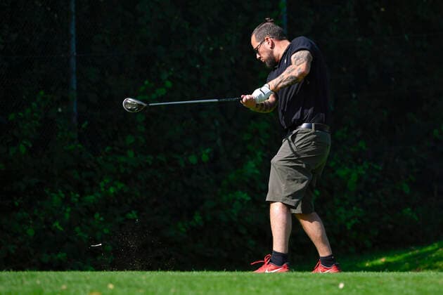 Singer Marc A Trauffer, at the Golf, Switzerland, 11 08 2020