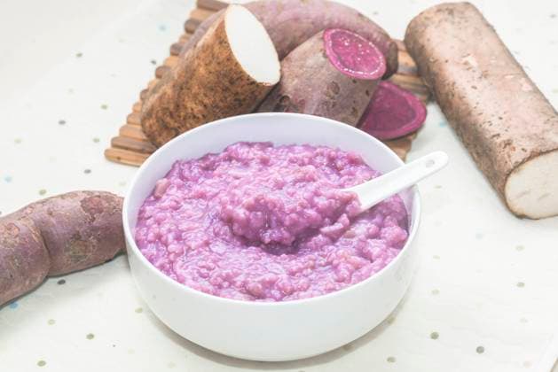 Purple potato yam porridge  596787818966548898