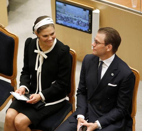 Kronprinsessan Victoria och prins Daniel Riksmötets öppnande, Riksdagen, Stockholm, 2019-09-10 (c) Patrik Österberg TT Kod 2857 Stockholm Sverige x2857x  Copyright: xPatrikxÖsterberg TTx Riksmötets öppnande 2019