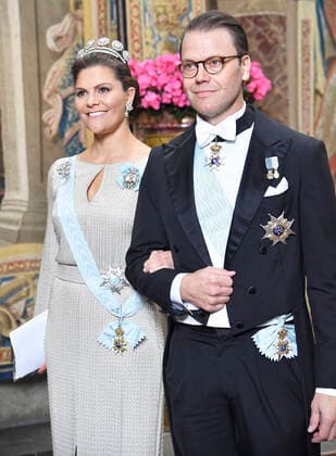 Kronprinsessan Victoria och prins Daniel Representationsmiddag, Kungliga slottet, Stockholm, 2019-11-12 (c) Karin Törnblom TT Kod 2377 Stockholm Sverige x2377x  Copyright: xKarinxTörnblom TTx Representationsmiddag slottet