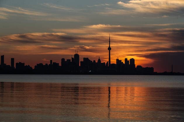 August 13, 2020, Toronto, Ontario, Canada: Toronto Ontario Canada in early morning light as shot from Humber Bay on August 13, 2020 Toronto Canada - ZUMAs109 20200813_zaf_s109_007 Copyright: xChristopherxDrostx