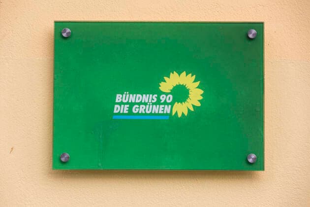 Bündnis 90 The Green Federal Office on the square in front of the new Gate 1 in Berlin