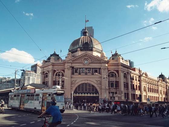 Flinders Street train station, Melbourne, Australia  627660859933065532