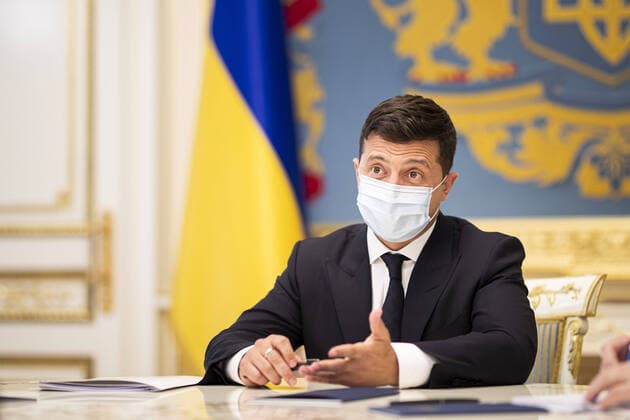 Volodymyr Selenskyj, President of the Ukraine, photographed with mouthguard in Kiev, 24 08 2020 Kiev Ukraine Copyright: xFlorianxGaertner photothek.netx