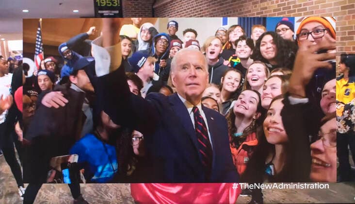 August 30, 2020 - Wilmington, Delaware, U.S. - A screen grab from a new 30-second ad by the Biden Harris campaign entitled Everybody Vote that ran during the 2020 MTV Video Music Awards tonight. It was one of two spots on the awards show aimed at pointing younger voters towards voting and supporting the Democratic ticket. Wilmington U.S. - ZUMAce6_ 20200830_zaf_ce6_008 Copyright: xBidenxForxPresidentx