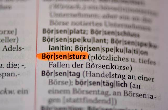 31.08.2020, Eintrag des Begriffs Börsensturz im deutschen Duden für Rechtschreibung, 31.08.2020, Duden 31.08.2020, Duden *** 31 08 2020, Entry of the term stock market crash in the German Duden for spelling, 31 08 2020, Duden 31 08 2020, Duden