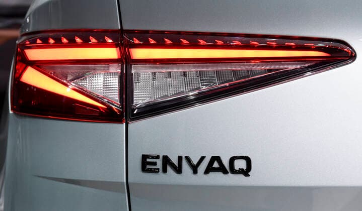Premiere of the Enyaq iV, the first purpose-built electric car of Czech car maker Skoda Auto, in Prague, Czech Republic, September 1, 2020. (CTKxPhoto OndrejxDeml) CTKPhotoP202009010982201 dml