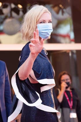September 2, 2020, Venice, Italy: Cate Blanchett walks the red carpet ahead of the Opening Ceremony and the Lacci red carpet during the 77th Venice Film Festival at on September 02, 2020 in Venice, Italy. Ron Crusow imageSPACE Venice Italy - ZUMAs181 20200902_zea_s181_058 Copyright: xImagespacex