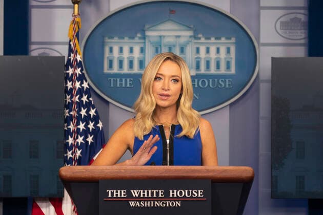 September 3, 2020, Washington, District of Columbia, USA: White House Press Secretary Kayleigh McEnany holds a news briefing the in the Brady Press Briefing Room of the White House in Washington, DC on Thursday, September 3, 2020 Washington USA - ZUMAs152 20200903_zaa_s152_008 Copyright: xChrisxKleponisx-xPoolxViaxCnpx