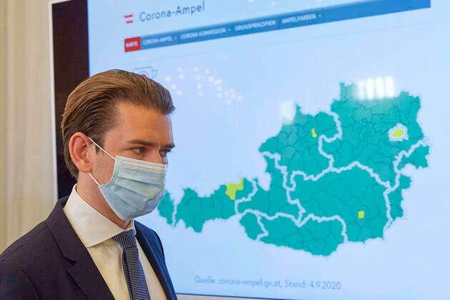 Vienna 04 09 2020 Coronavirus crisis In the morning, another press conference of th