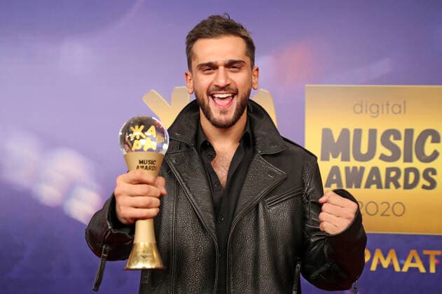 MOSCOW, RUSSIA - SEPTEMBER 4, 2020: Singer Jony (Dzhakhid Guseinli) attends an online ceremony to present the 3rd annual Zhara Music Awards at Karo 11 Oktyabr Cinema. Vyacheslav Prokofyev TASS  TS0E5DA8