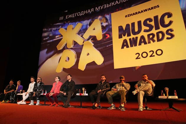 MOSCOW, RUSSIA - SEPTEMBER 4, 2020: An online ceremony to present the 3rd annual Zhara Music Awards at Karo 11 Oktyabr Cinema. Vyacheslav Prokofyev TASS  TS0E5DF1