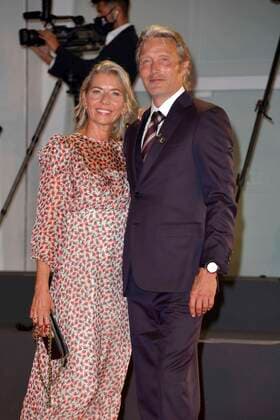 77th Venice Film Festival 2020, Red Carpet Kineo Prize. Pictured Hanne Jacobsen and Mads Mikkelsen  Copyright: xSimonexComix xIPAx xVeneziax2020x