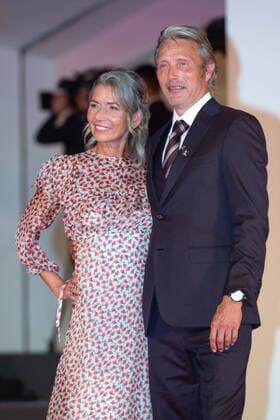 September 5, 2020, Venice, Italy: Hanne Jacobsen and Mads Mikkelsen, Premio Kineo, 77th Venice Film Festival in Venice, Italy on September 05, 2020. Ron Crusow imageSPACE Venice Italy - ZUMAs181 20200905_zea_s181_078 Copyright: xImagespacex
